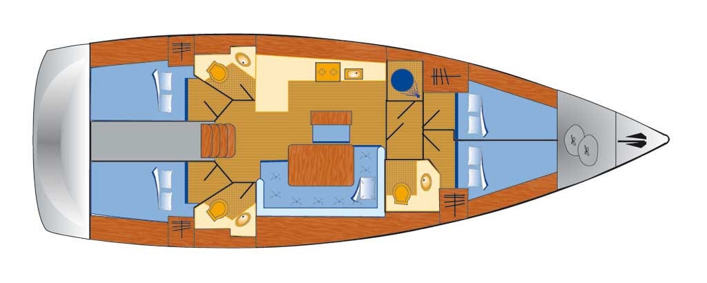 YachtABC - Blizzard - Croatia - Bavaria Cruiser 46 - 4 cab.