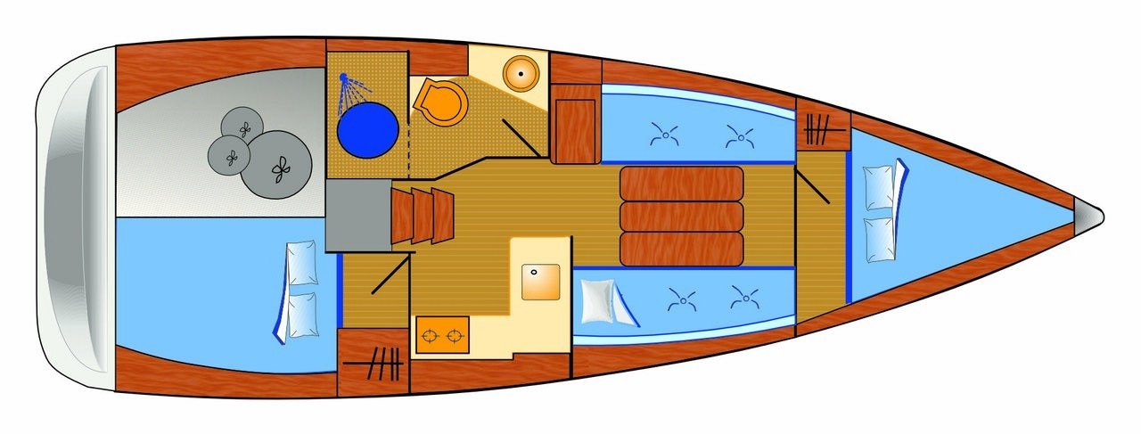 YachtABC - Marie - Croatia - Sun Odyssey 349 - 2 cab.